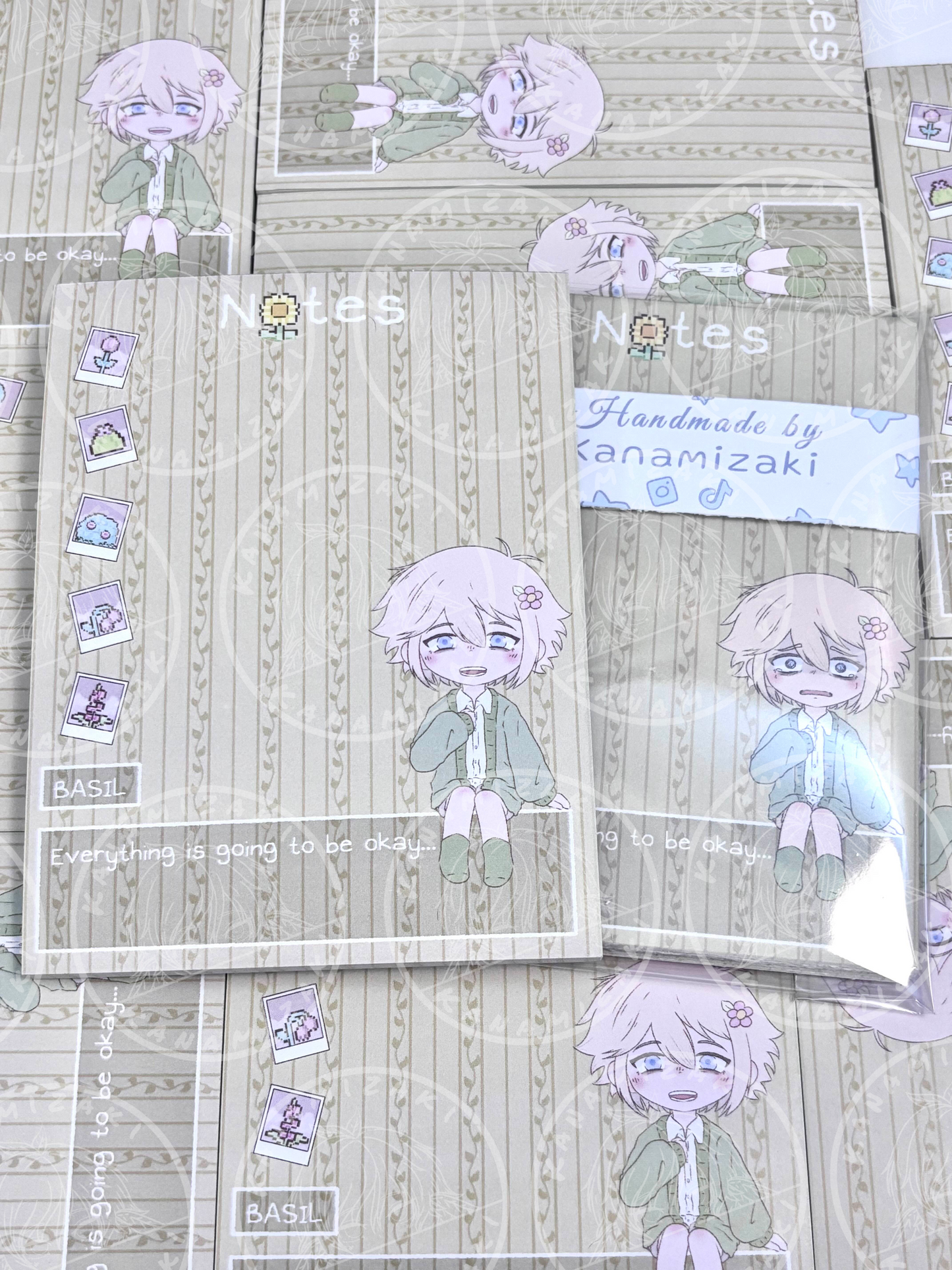Omori: Basil Happy version Notepad