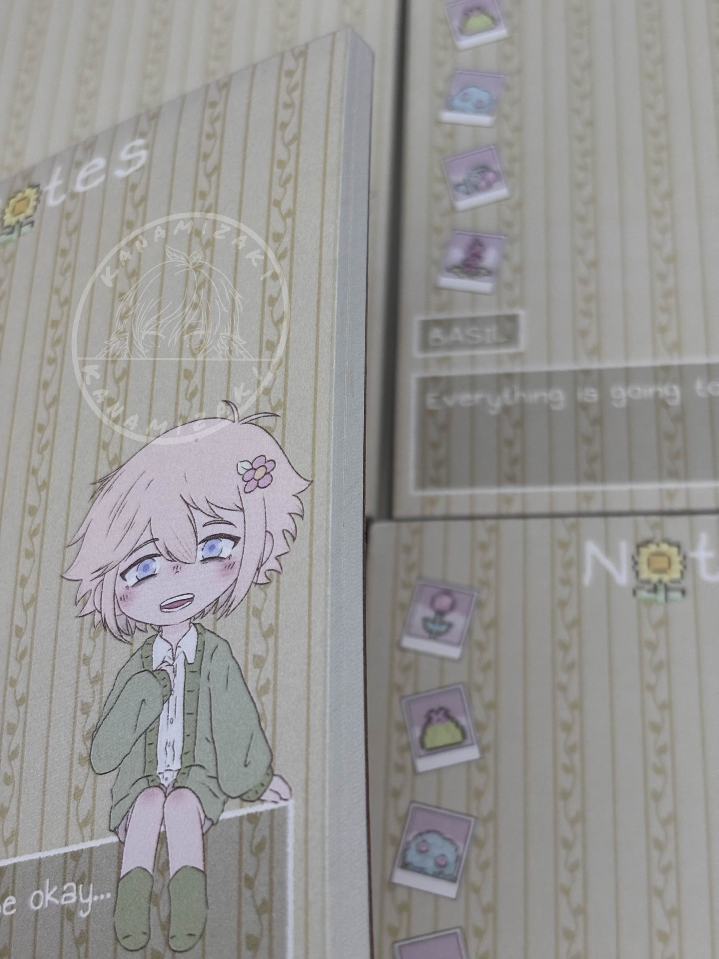 Omori: Basil Happy version Notepad