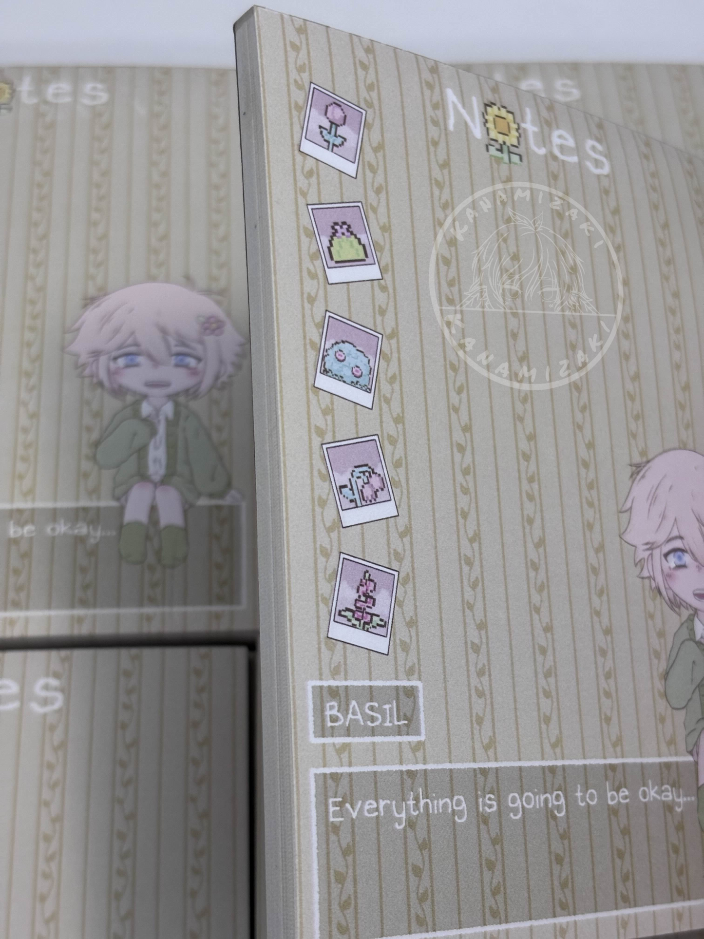 Omori: Basil Happy version Notepad