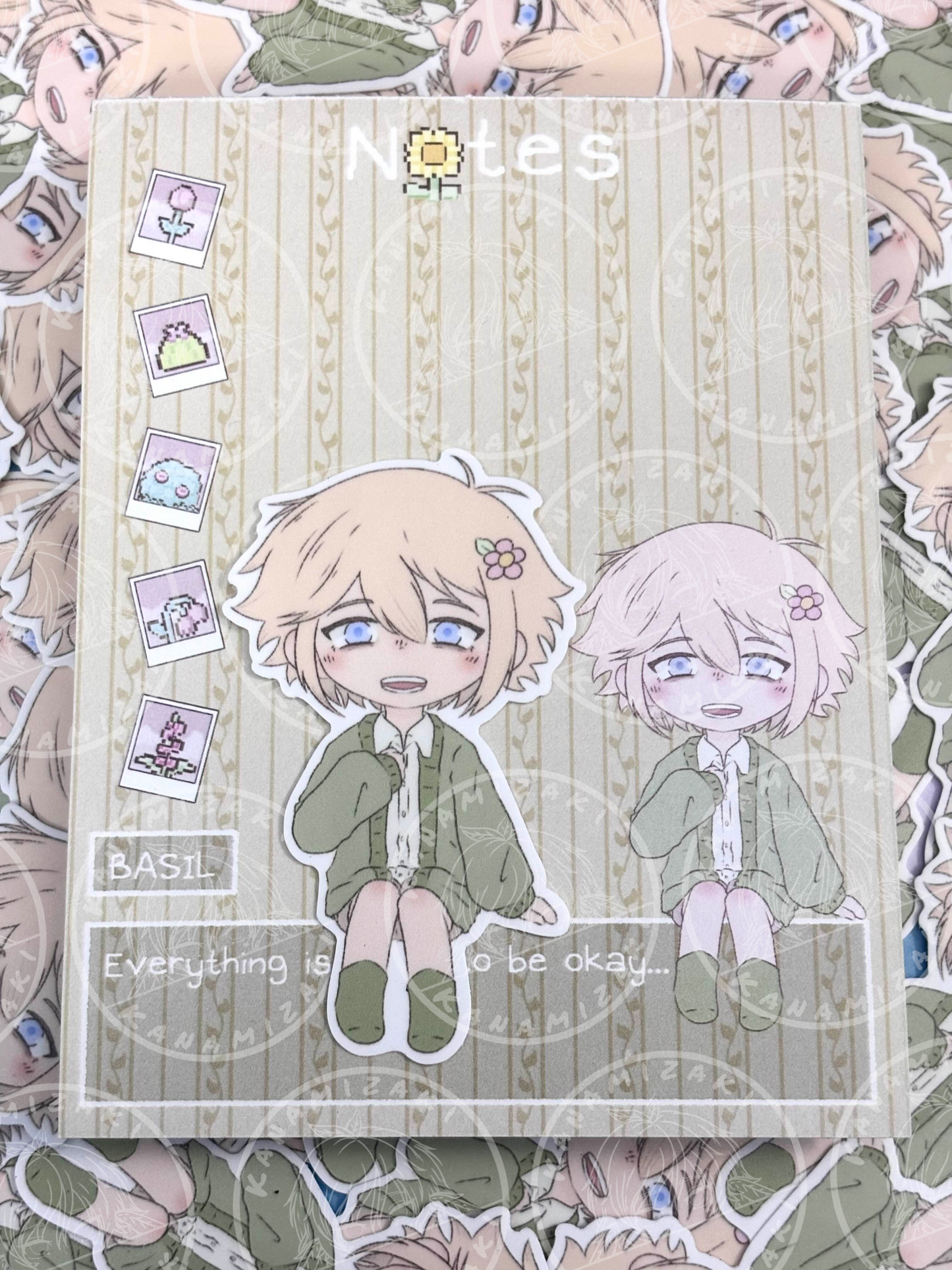 Omori: Happy Sitting Basil Sticker