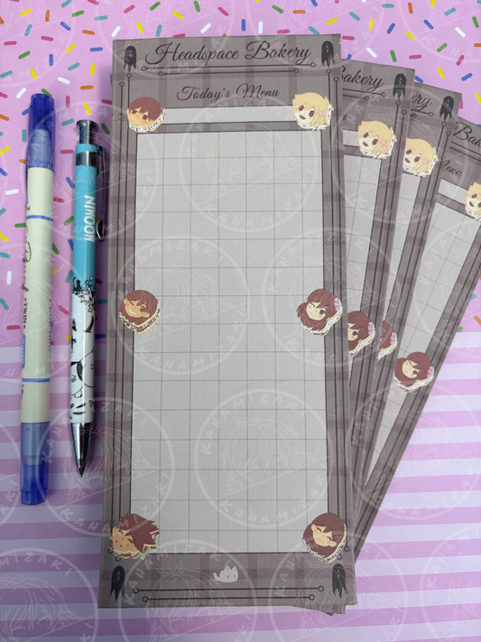 Headspace Bakery Notepad [Handmade] - B Grade